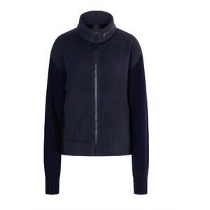NEW BOGNER FIRE + ICE women's britt knitted fleece jacket in deepest navy